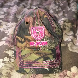 Pink camo RAM hat
